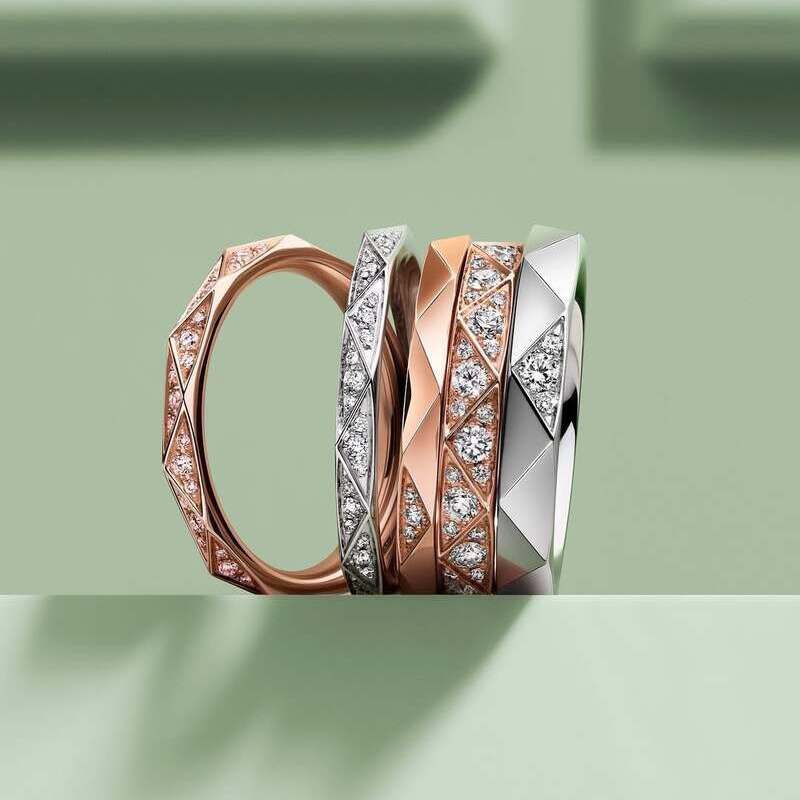 Кольца Graff Laurence Graff Signature из белого и розового золота с бриллиантами 
