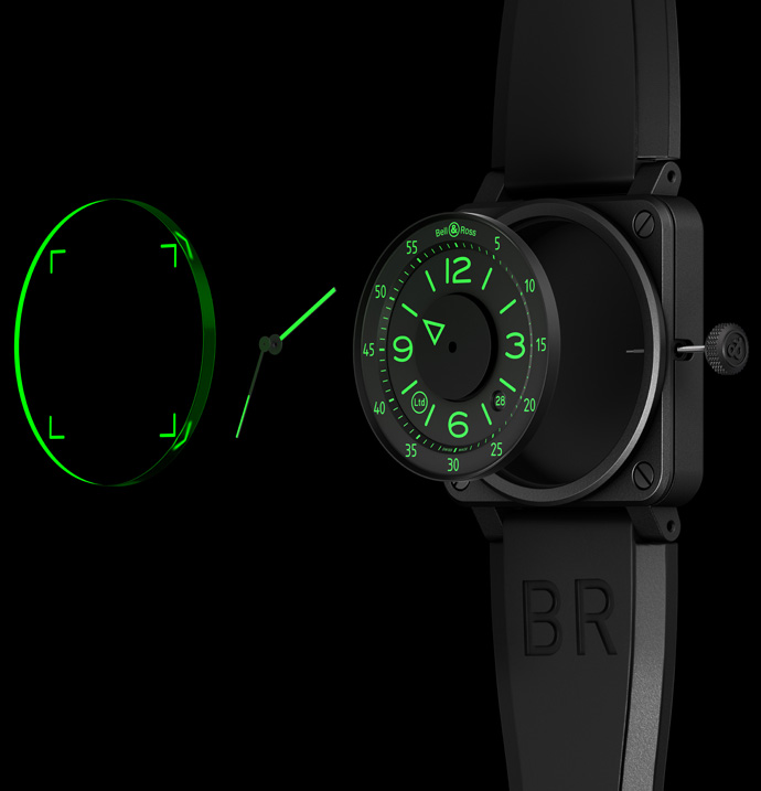 Часы Bell & Ross BR 03-92 HUD с многоуровневым дисплеем Head Up Display