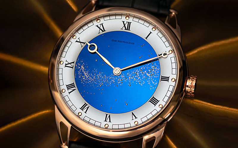 Часы De Bethune DB25 Starry Varius с ручным заводом, часы, минуты, корпус — розовое золото