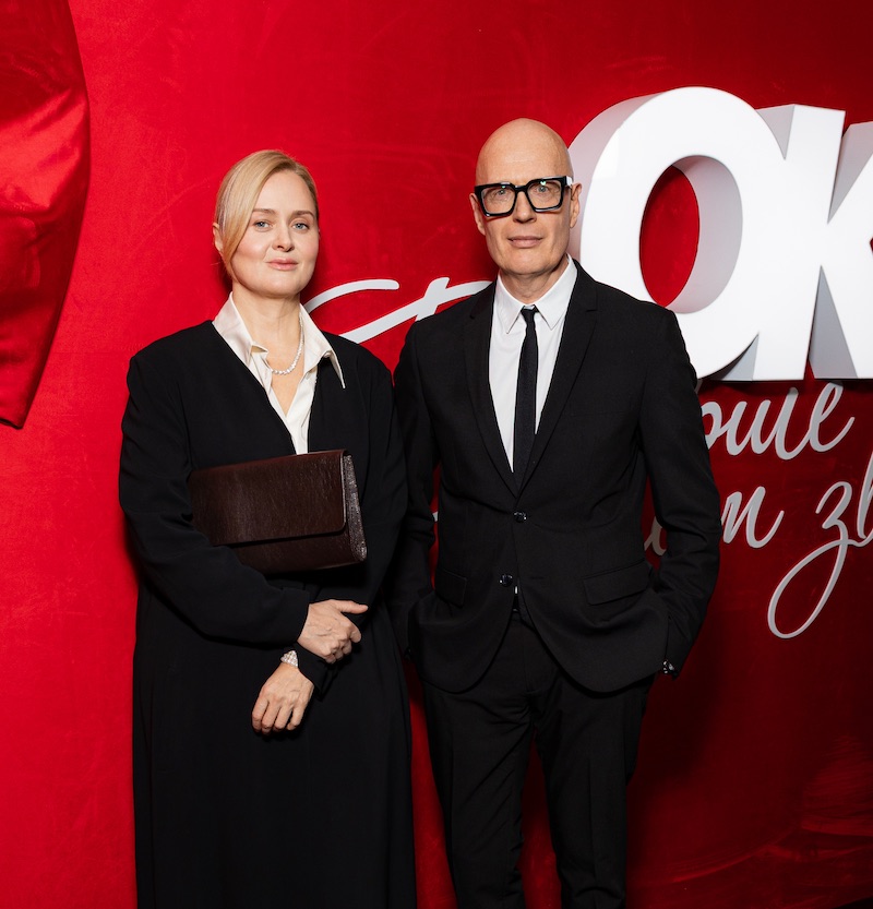 Анна Михалкова и главный редактор ОК! Вадим Верник
