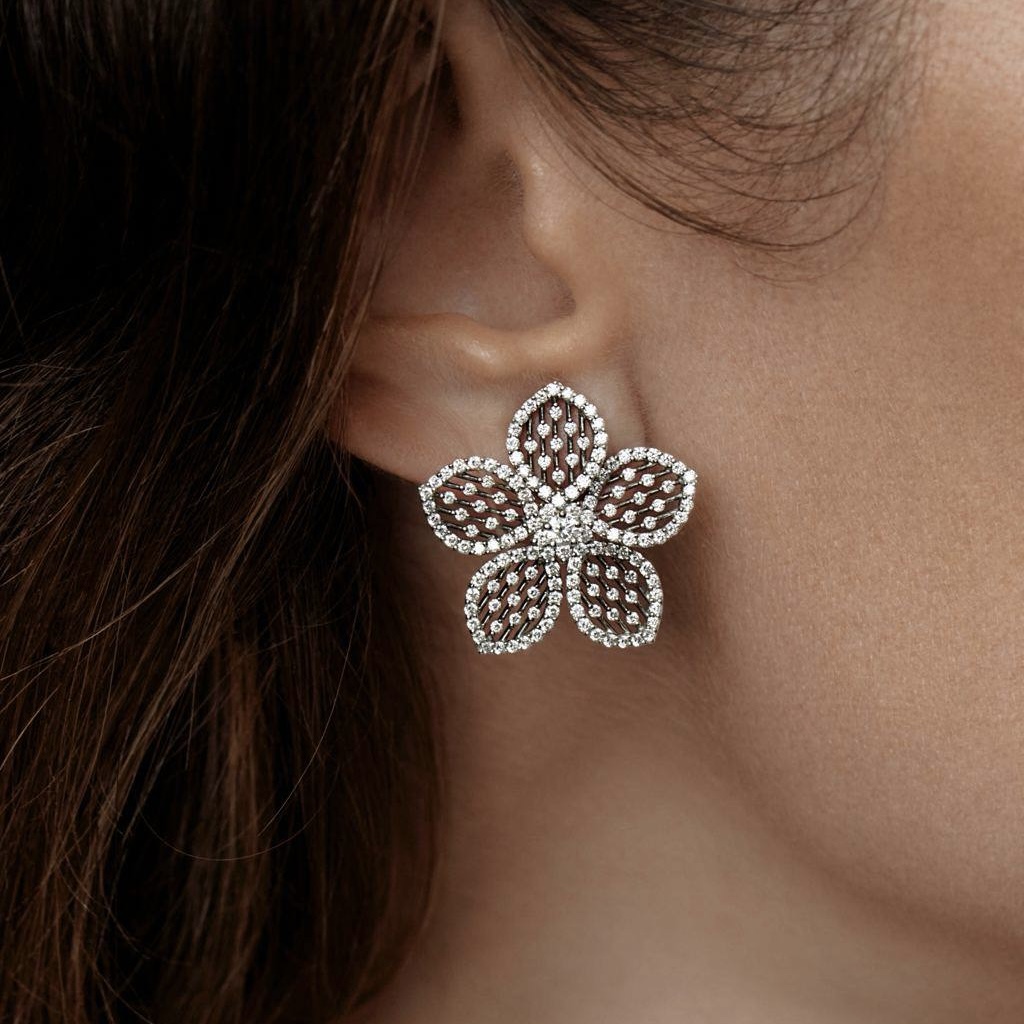 Серьги Mercury Miss Russia из розового золота с бриллиантами