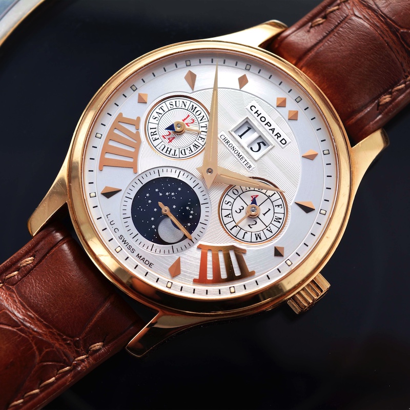 Часы Chopard L.U.C Complications Lunar One в 40.5 мм корпусе из розового золота с вечным календарем, указателем день/ночь и календарем лунных фаз