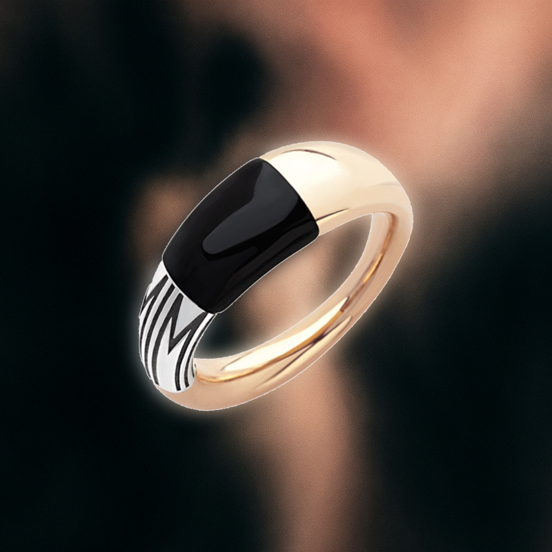 Кольцо Mimi Tam Tam из розового и белого золота с ониксом Кольцо Mimi Tam Tam из розового и белого золота с ониксом