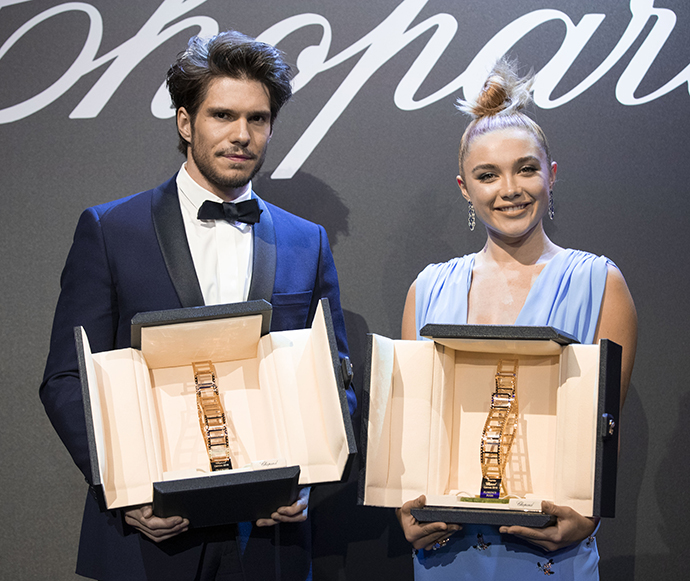 Лауреаты премии Trophée Chopard Франсуа Сивиль и Флоренс Пью