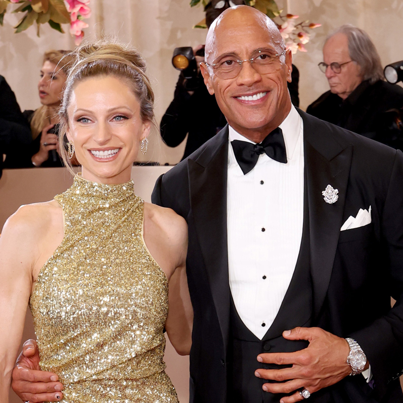 Лорен Хашиан и Дуэйн Джонсон в часах Аlpine Eagle, броши Haute Joailleriе и запонках, все Chopard