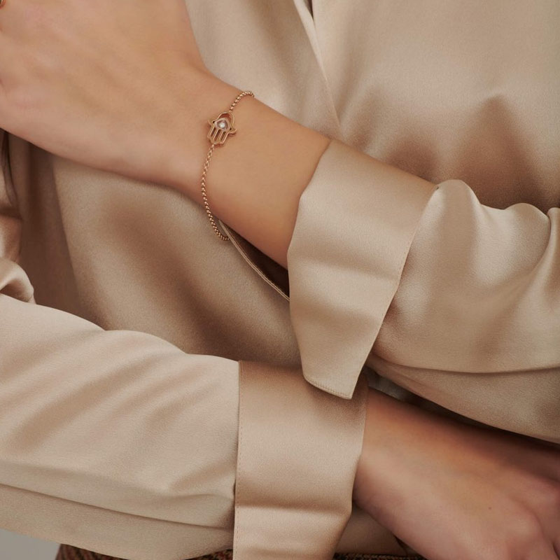 Браслет Chopard Happy Diamonds Good Luck Charms из розового золота с бриллиантом