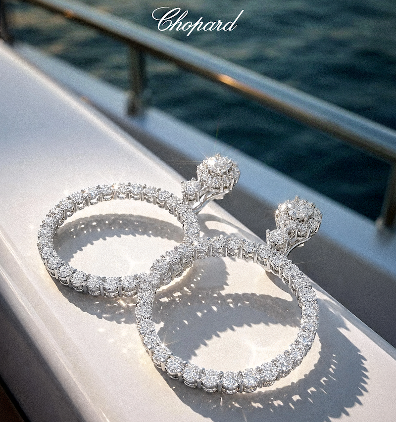 Серьги Chopard High Jewellery из этичного белого золота с бриллиантами (11.8 к)