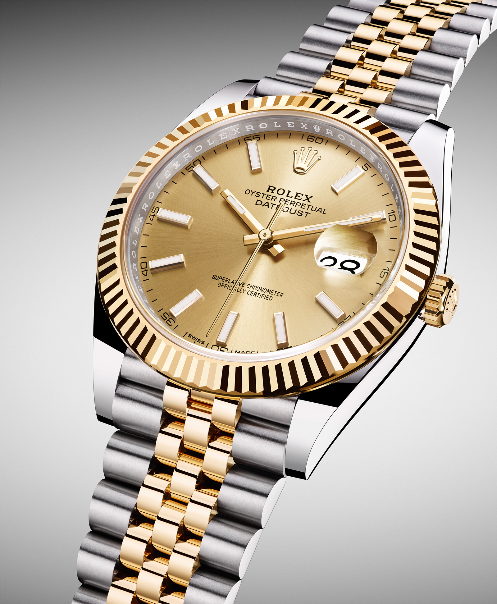 Корпус часов Rolex Datejust 41 выполнен из стали и 18‑каратного желтого золота Корпус часов Rolex Datejust 41 выполнен из стали и 18‑каратного желтого золота