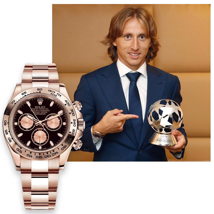 В часах Rolex Cosmograph Daytona из золота Everose с функцией хронографа