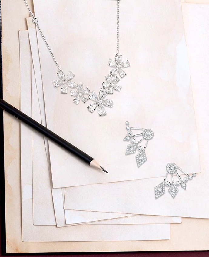 Колье Mercury Flower и серьги Garrard Albemarle 24 