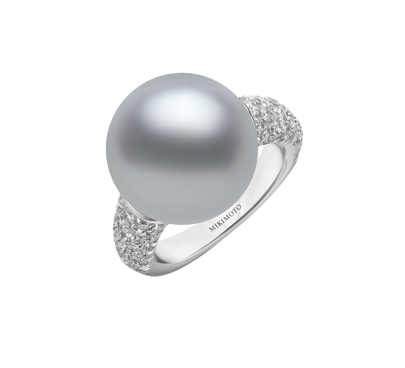 Кольцо MIKIMOTO Oceanine PRE 532 BDW - фото 1 – Mercury