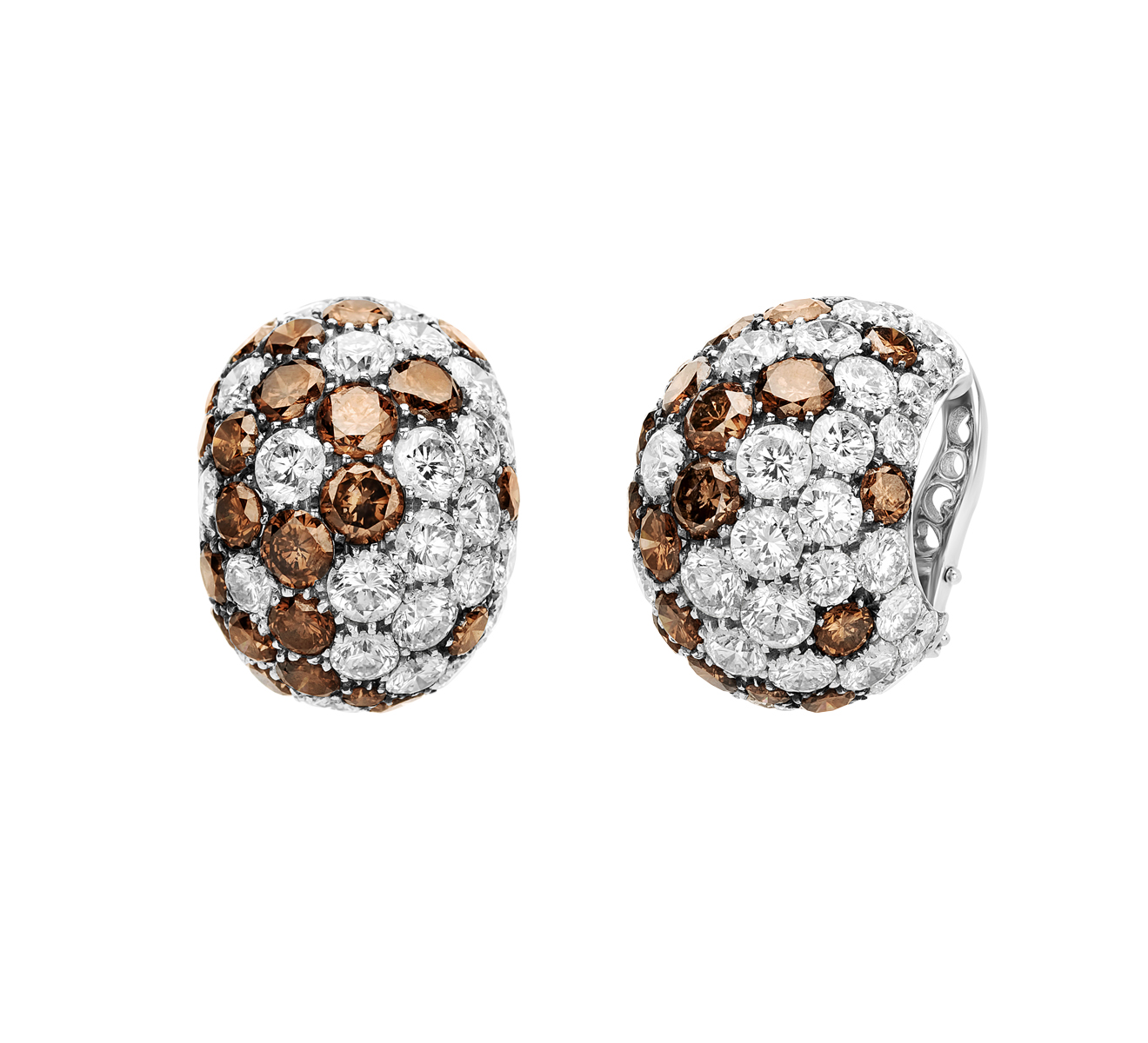 Серьги PASQUALE BRUNI Pave' Diamanti Cognac 11111BN - фото 2 – Mercury