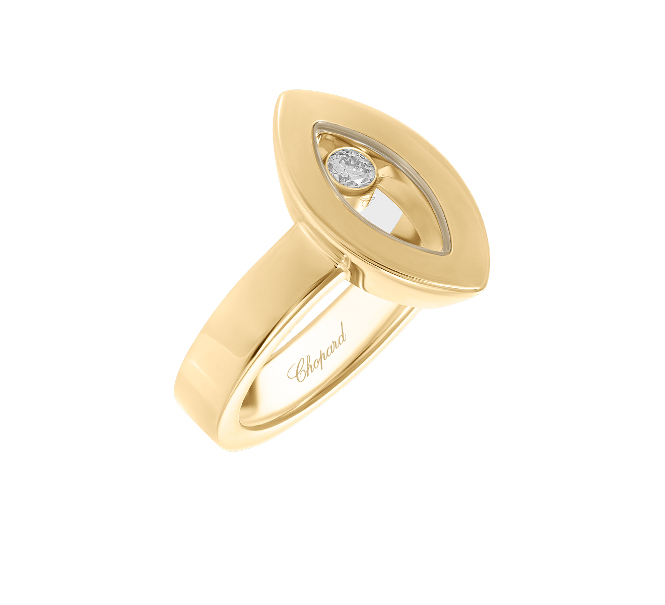 Кольцо Chopard Happy Diamonds 825715-0001 - фото 1 – Mercury
