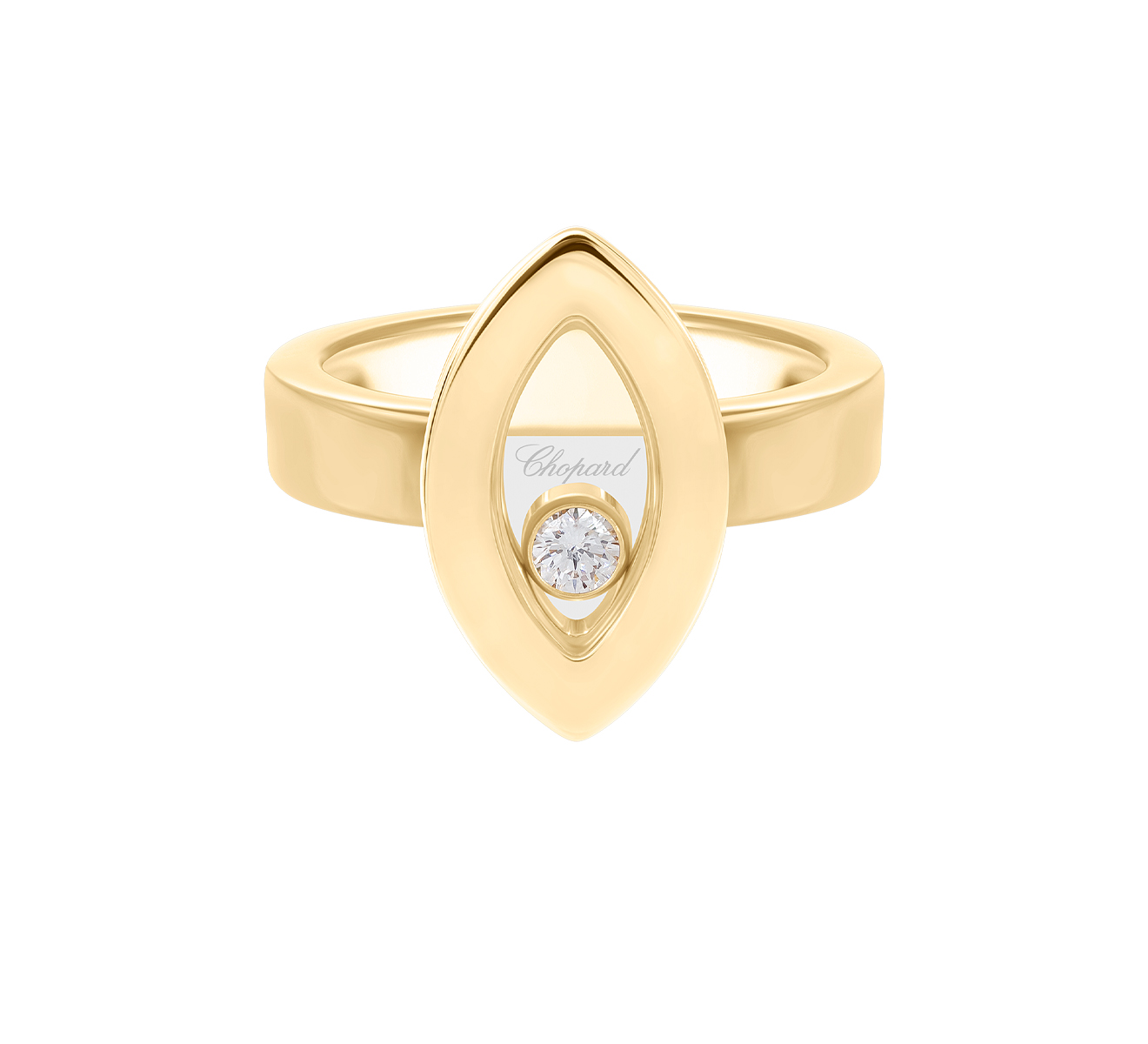 Кольцо Chopard Happy Diamonds 825715-0001 - фото 2 – Mercury