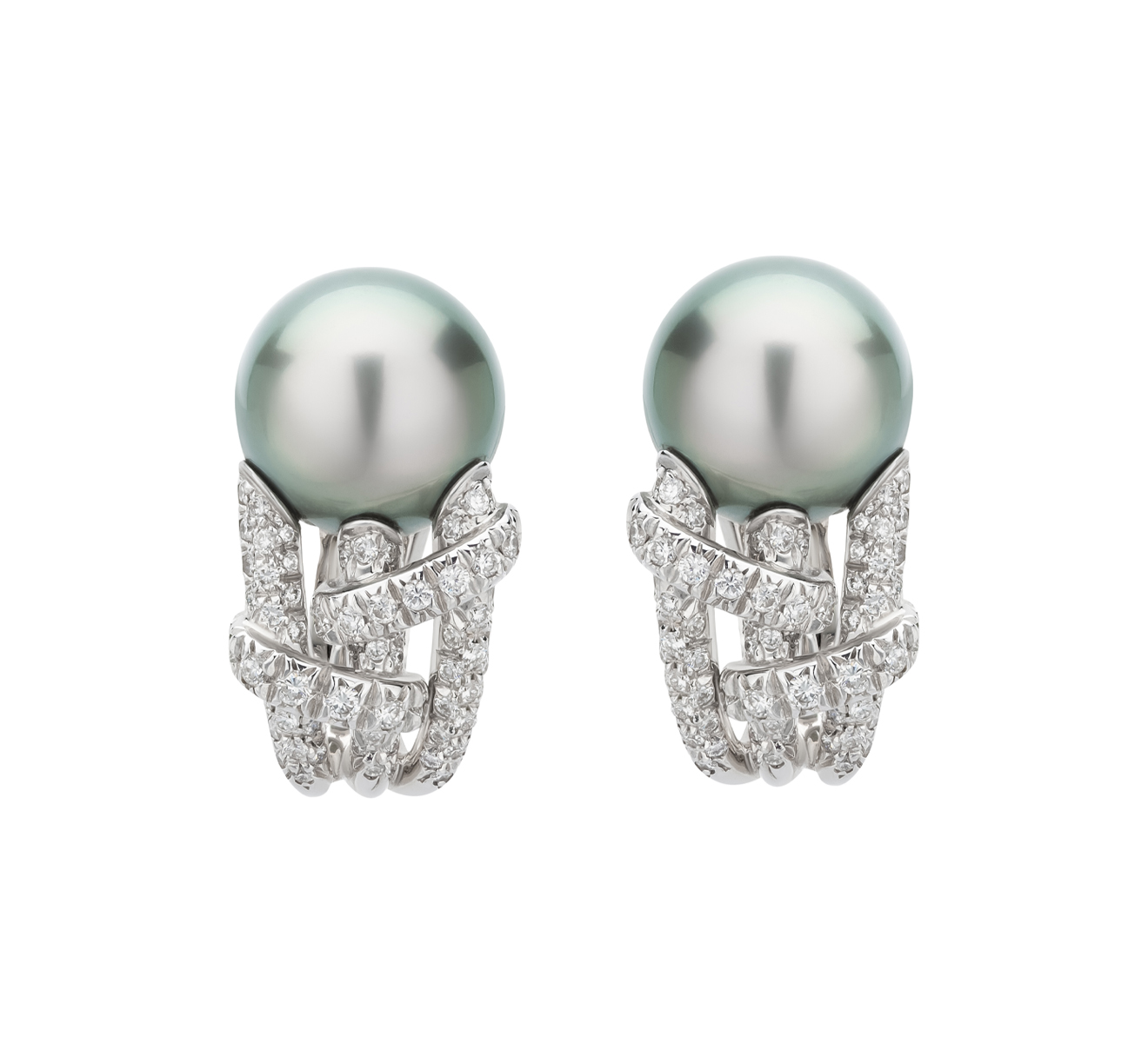 Серьги MIKIMOTO Classic PEE 731 BDW - фото 1 – Mercury