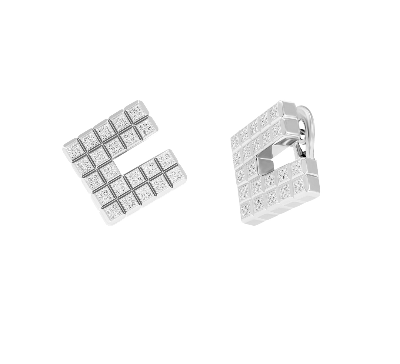 Серьги Chopard Ice Cube 844196-1001 - фото 2 – Mercury