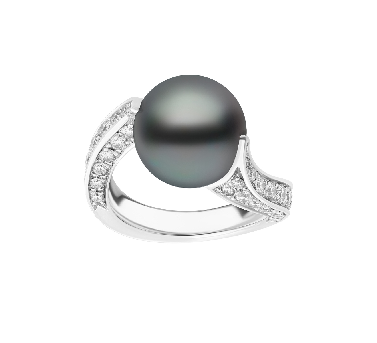 Кольцо MIKIMOTO Classic PRE 661 BDW - фото 2 – Mercury