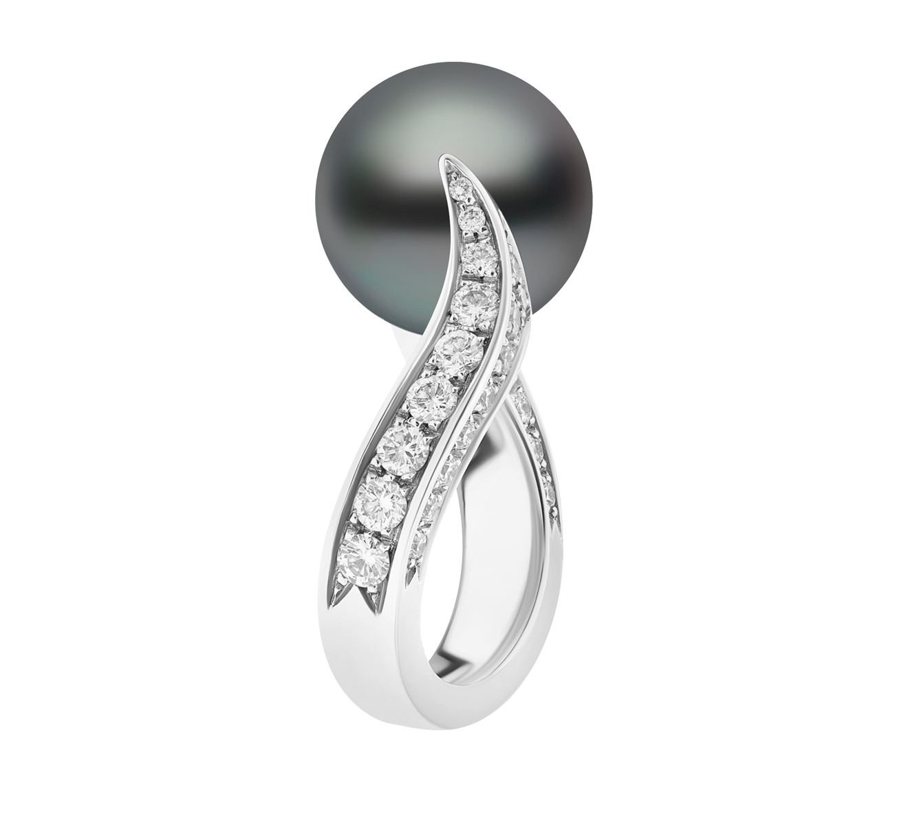 Кольцо MIKIMOTO Classic PRE 661 BDW - фото 3 – Mercury