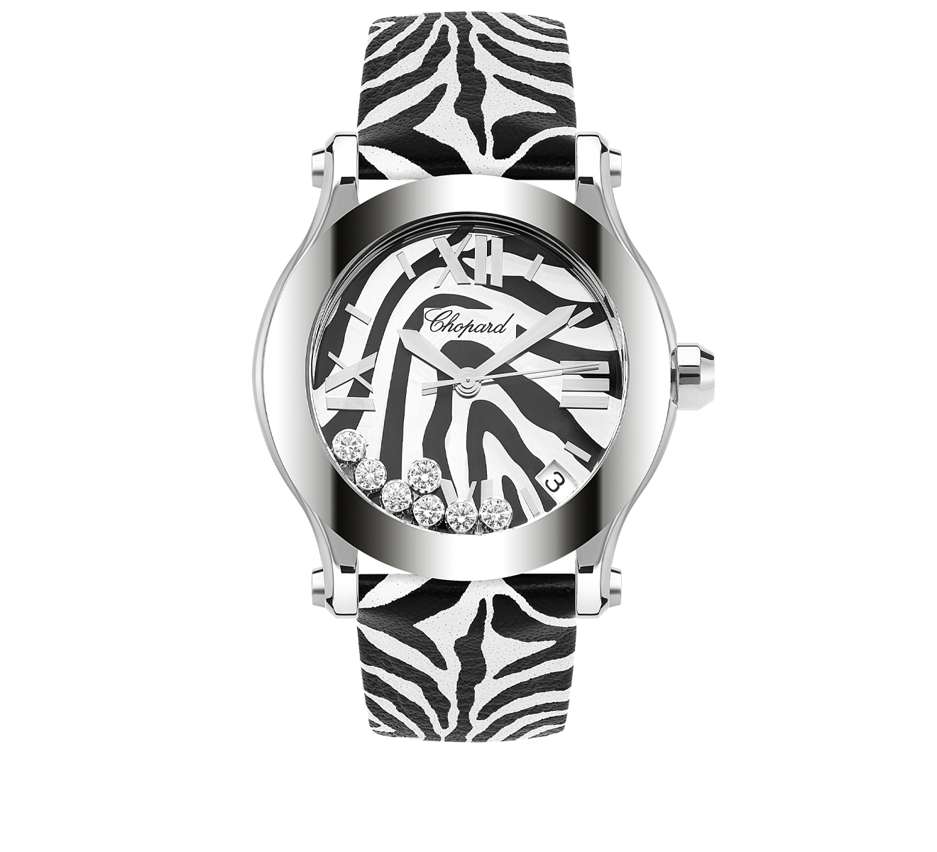 Часы Happy Sport Zebra Chopard Happy Sport 278475-3012 - фото 1 – Mercury