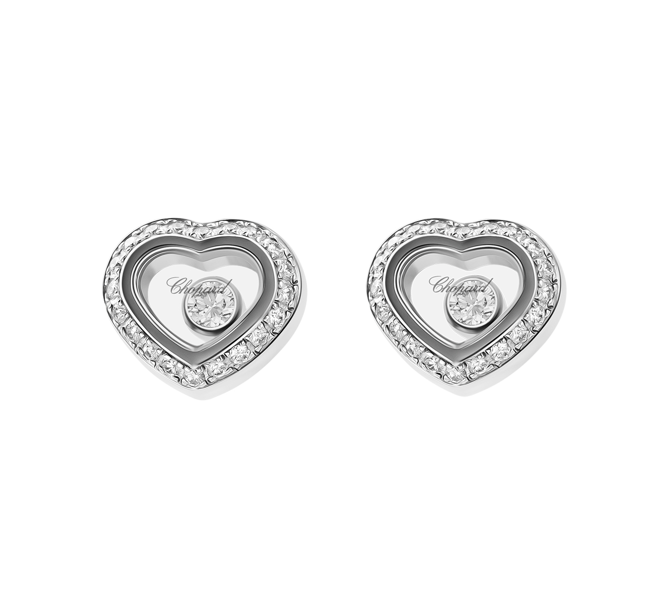 Серьги Icons Heart Chopard Happy Diamonds 836718-1001 - фото 1 – Mercury
