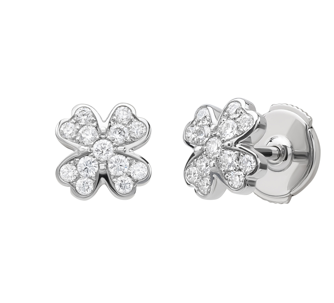 Серьги Happy Clover Chopard Happy Diamonds 836566-1001 - фото 2 – Mercury