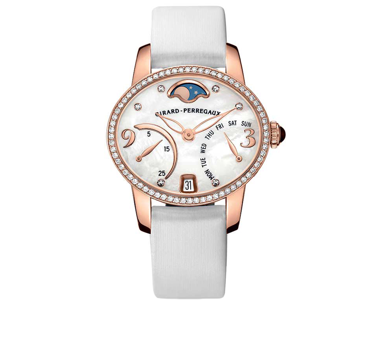 Часы Bi-Retro Rose Gold GIRARD-PERREGAUX Cat's Eye 80485D52A761-KK7A - фото 1 – Mercury