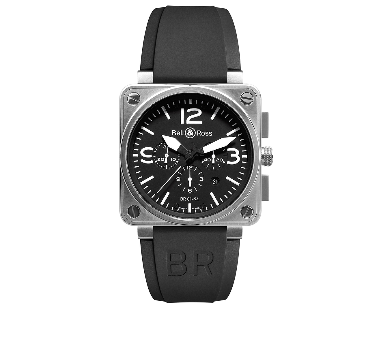 Часы Steel Bell&Ross BR 01 BR0194-BL-ST - фото 1 – Mercury