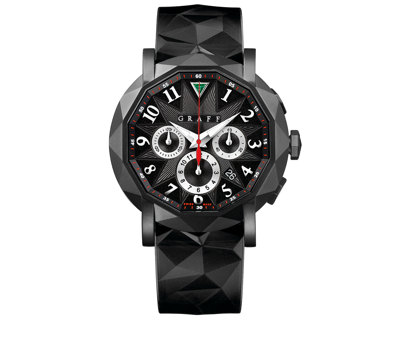 Часы Steel Black Chronograph GRAFF ChronoGraff CG45DLCB - фото 1 – Mercury