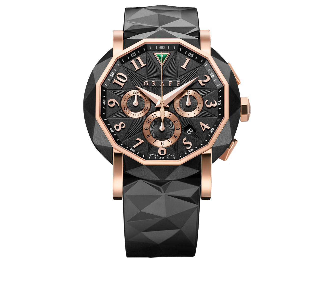 Часы Steel Rose Gold Chronograph GRAFF ChronoGraff CG45DLCPGB - фото 1 – Mercury