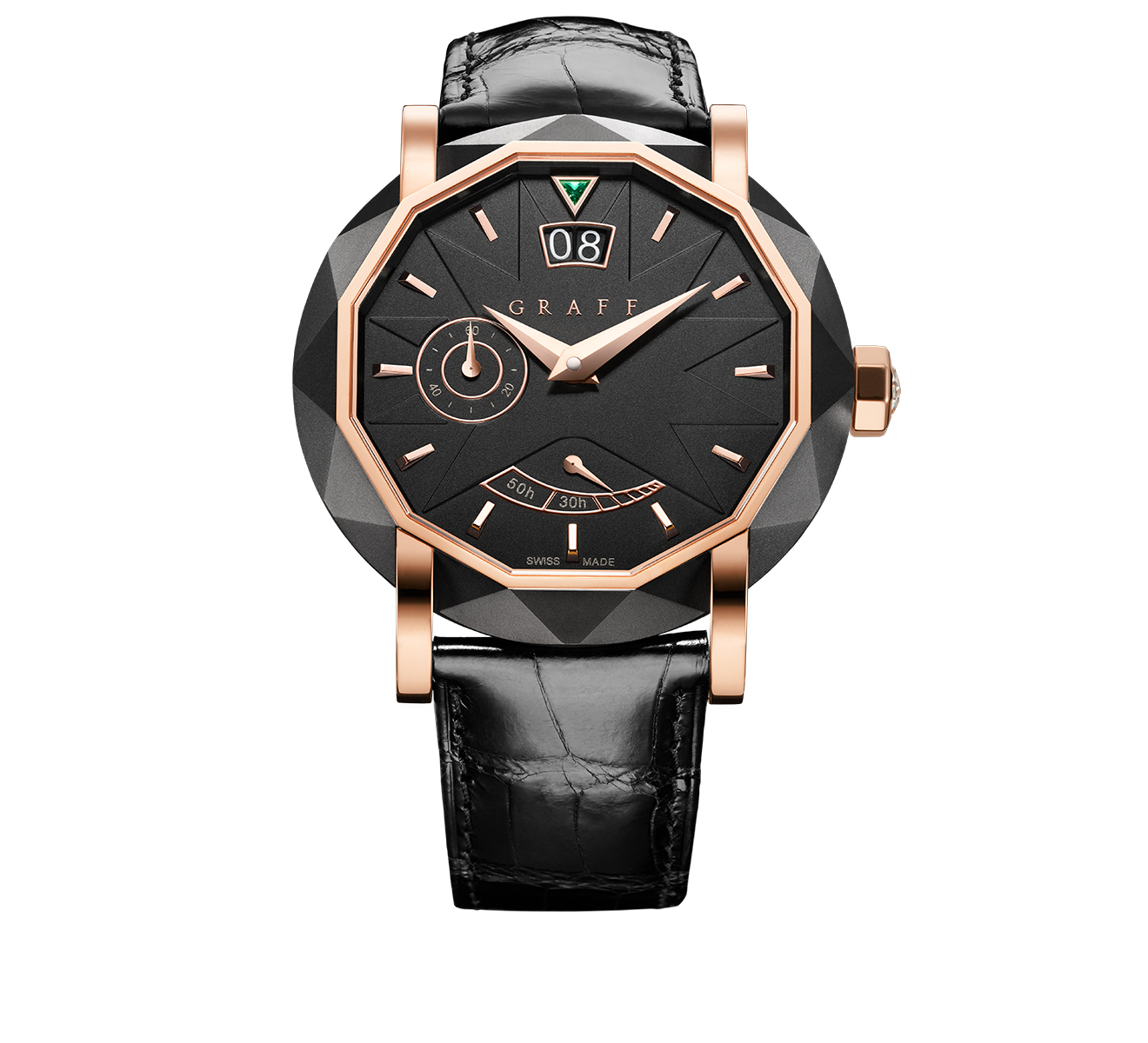 Часы Grande Date Steel Rose Gold GRAFF GraffStar GS45DLCPGB - фото 1 – Mercury