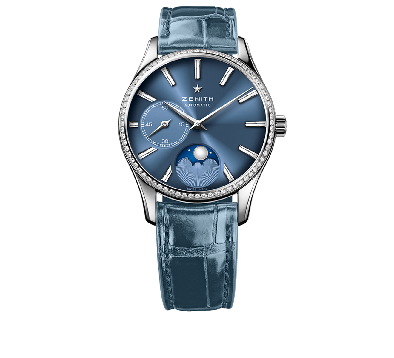 Часы Ultra Thin Lady Moonphase Blue ZENITH Elite 16.2310.692/51.C705 - фото 1 – Mercury