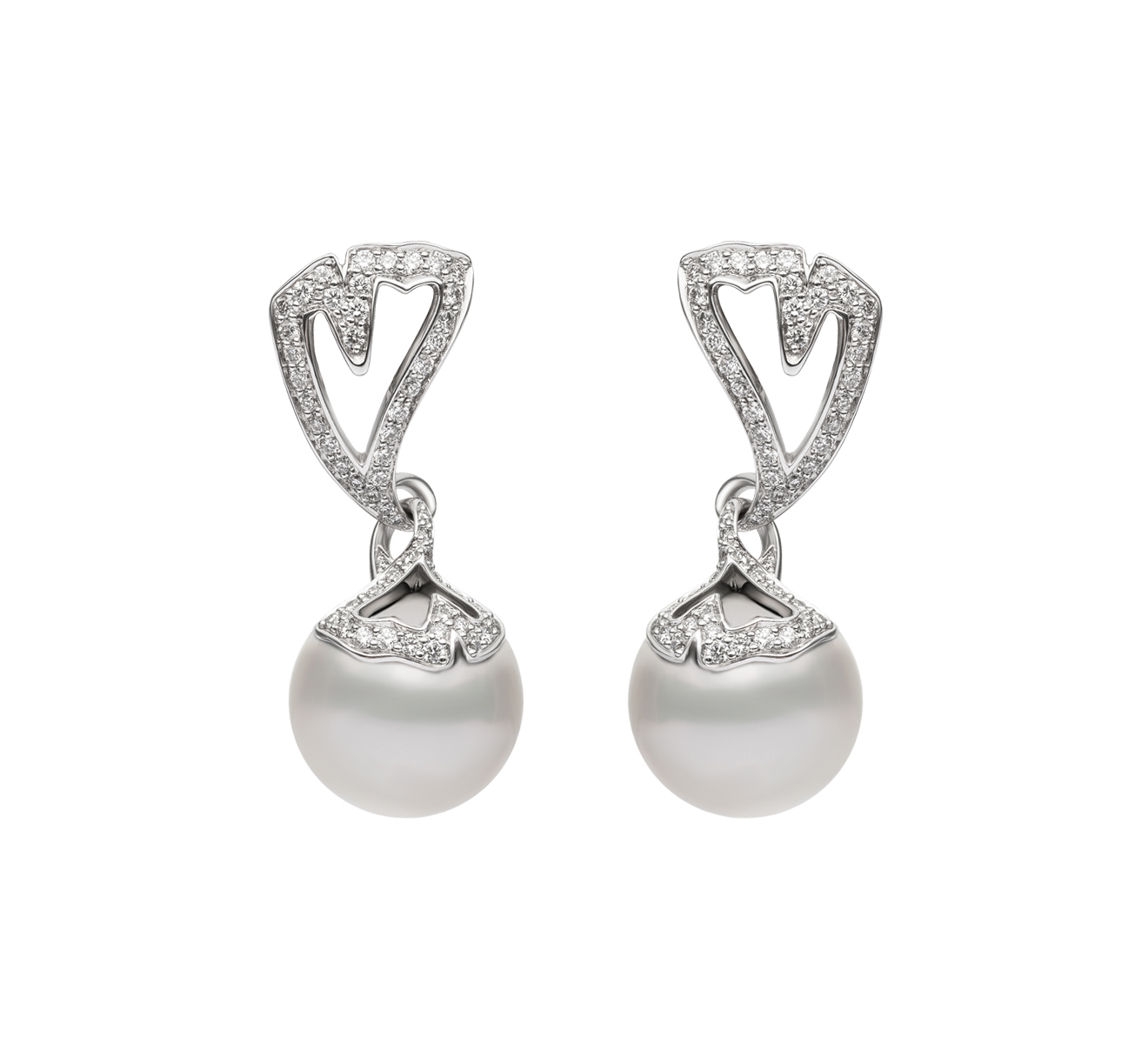 Серьги MIKIMOTO Ginkgo PEA 1050 NDW - фото 1 – Mercury