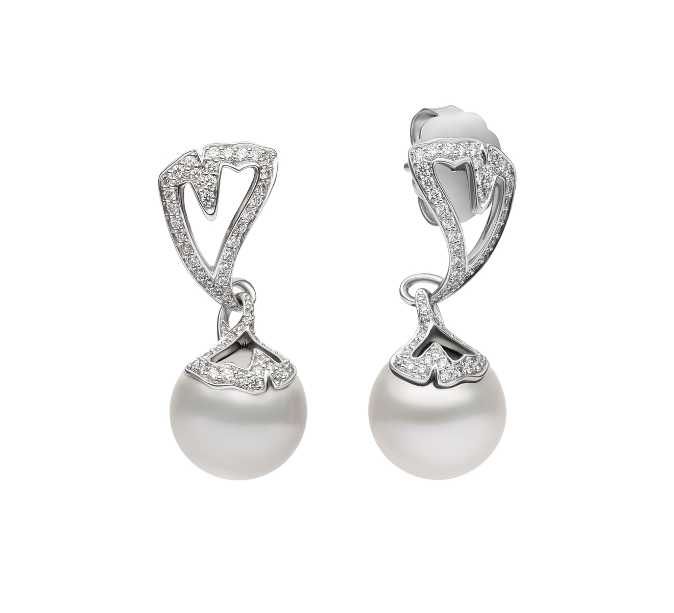 Серьги MIKIMOTO Ginkgo PEA 1050 NDW - фото 2 – Mercury