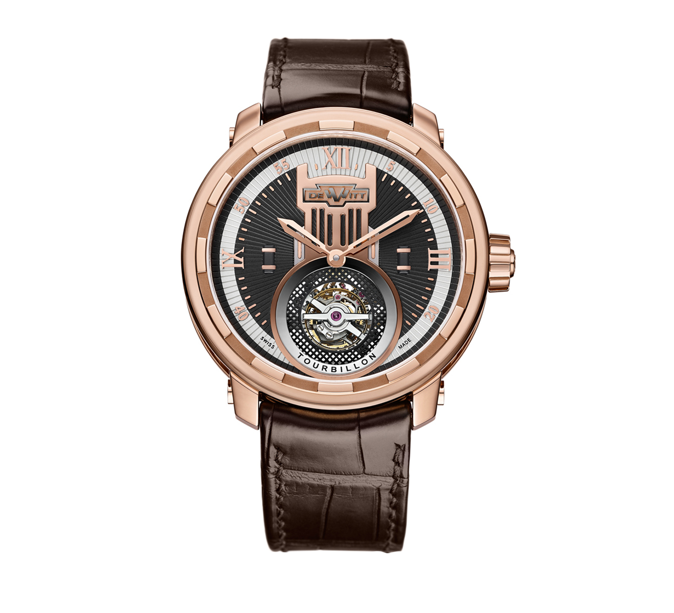 Часы Rose Gold Tourbillon DEWITT Twenty-8-Eight T8.TH.004 - фото 1 – Mercury