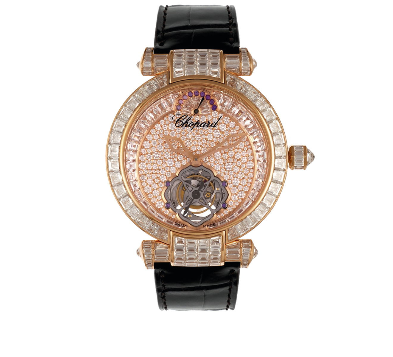Часы Rose Gold Tourbillon Diamond Chopard Imperiale 384250-5001 - фото 1 – Mercury