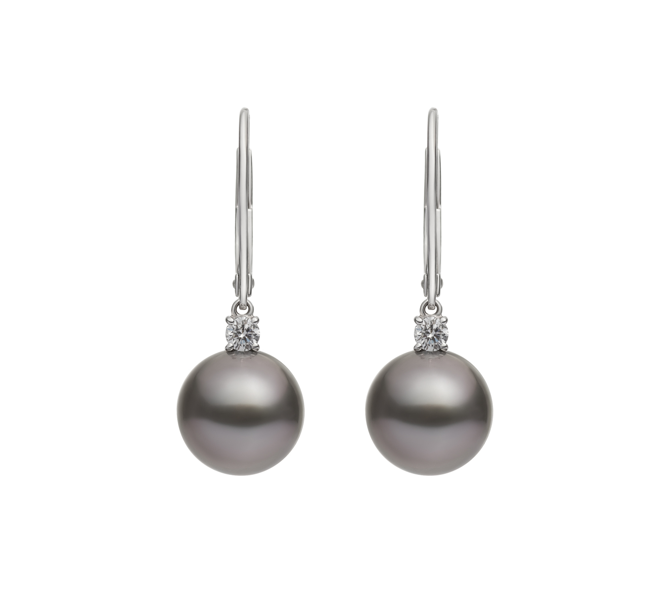 Серьги MIKIMOTO Classic PEA 1020 BDW - фото 1 – Mercury