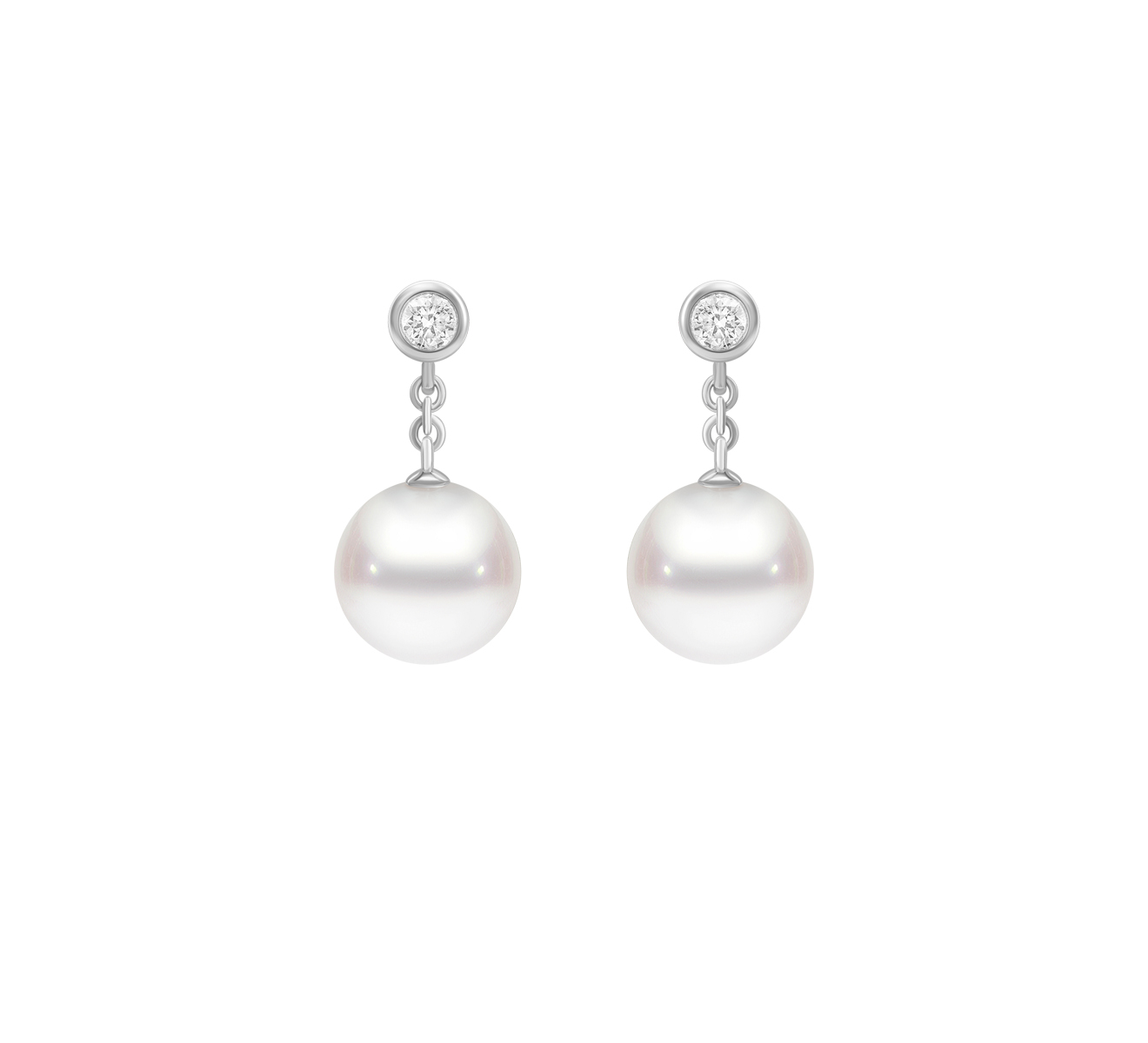 Серьги MIKIMOTO Classic PEA 1031 DW - фото 1 – Mercury