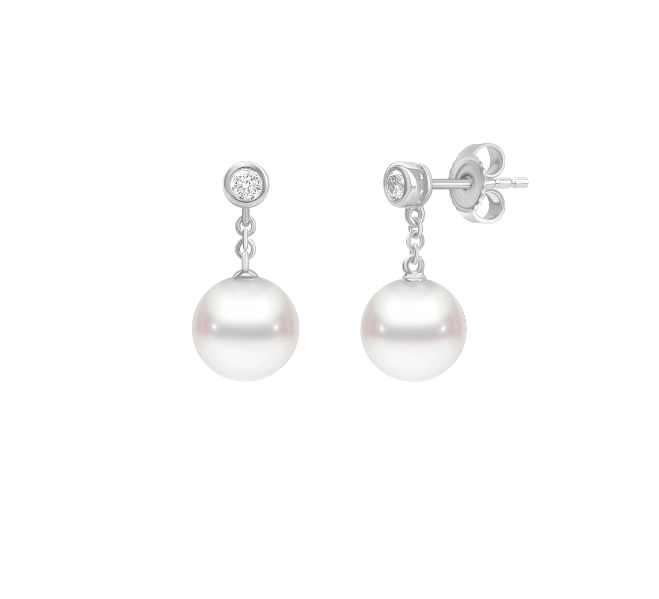 Серьги MIKIMOTO Classic PEA 1031 DW - фото 2 – Mercury