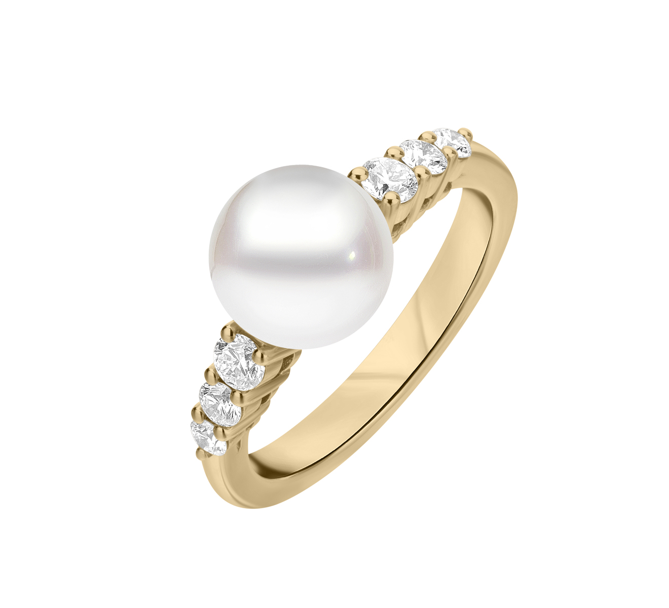 Кольцо Morning Dew MIKIMOTO Classic PRA 538 DK - фото 1 – Mercury