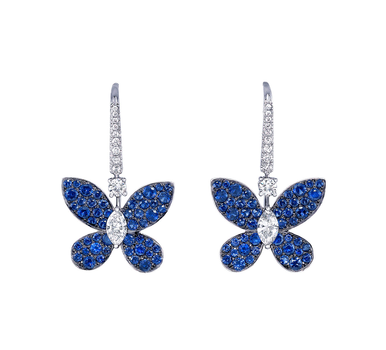 Серьги GRAFF Butterfly RGE 643 - фото 1 – Mercury