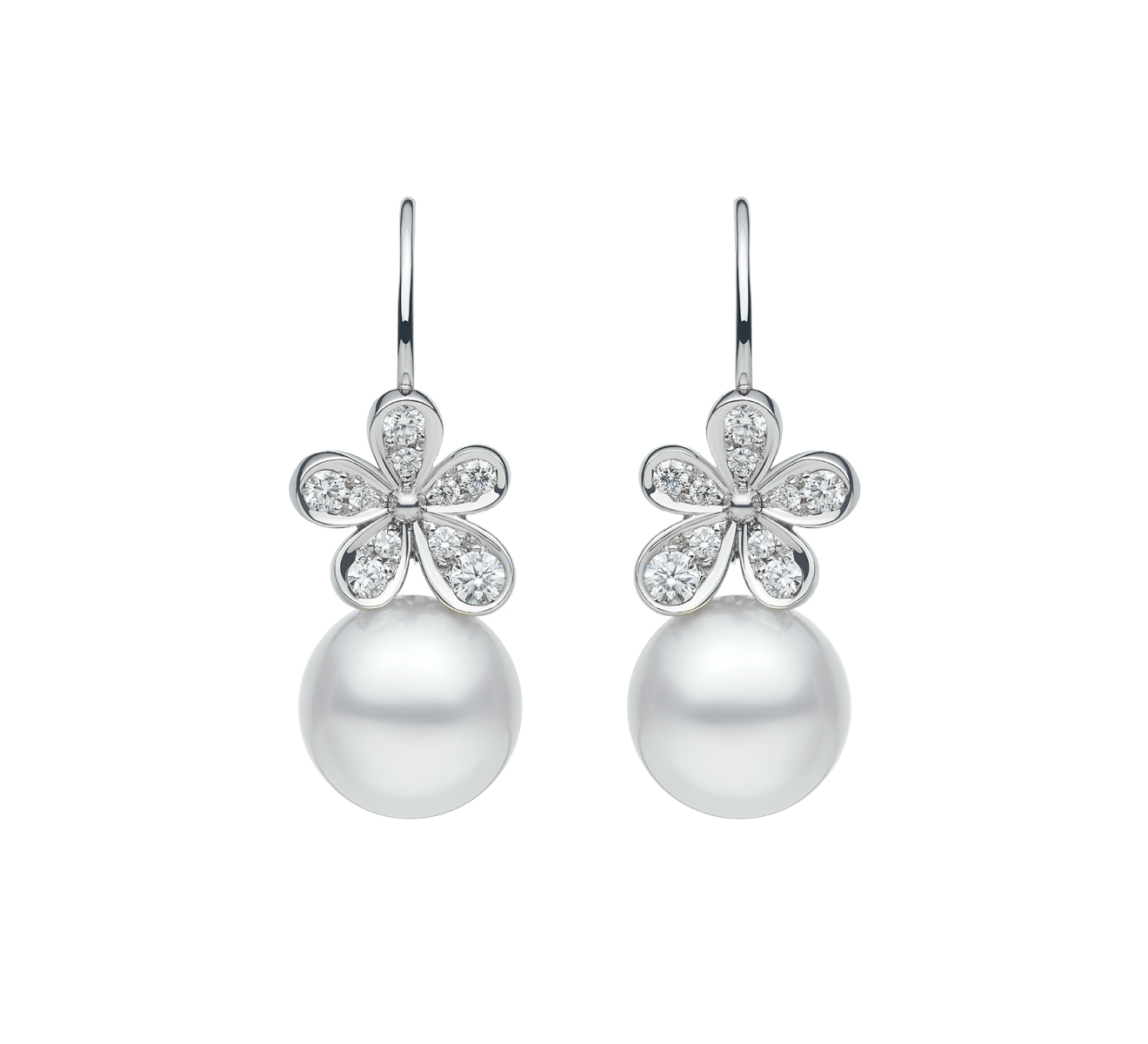 Серьги MIKIMOTO Milano Daisy MEE 10001 NDXW - фото 1 – Mercury