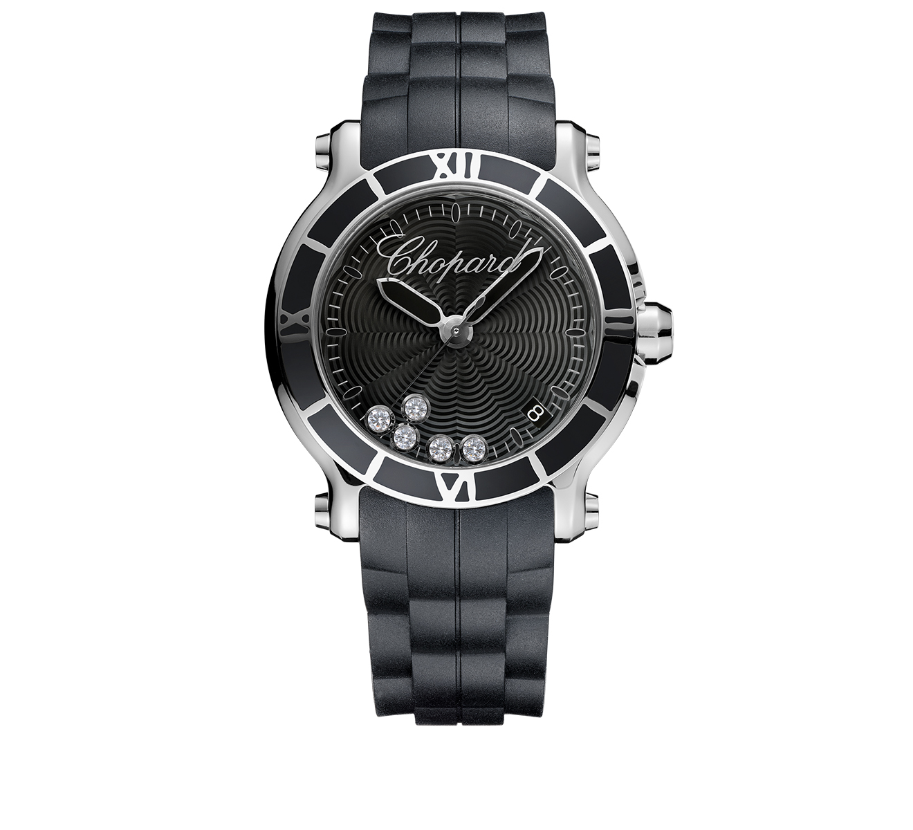 Часы Happy Sport Steel Black Chopard Happy Sport 278551-3002 - фото 1 – Mercury