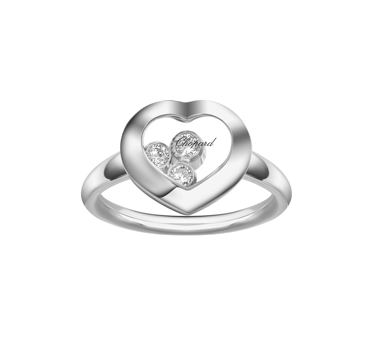 Кольцо Happy Curves Chopard Happy Diamonds 829203-1010 - фото 2 – Mercury