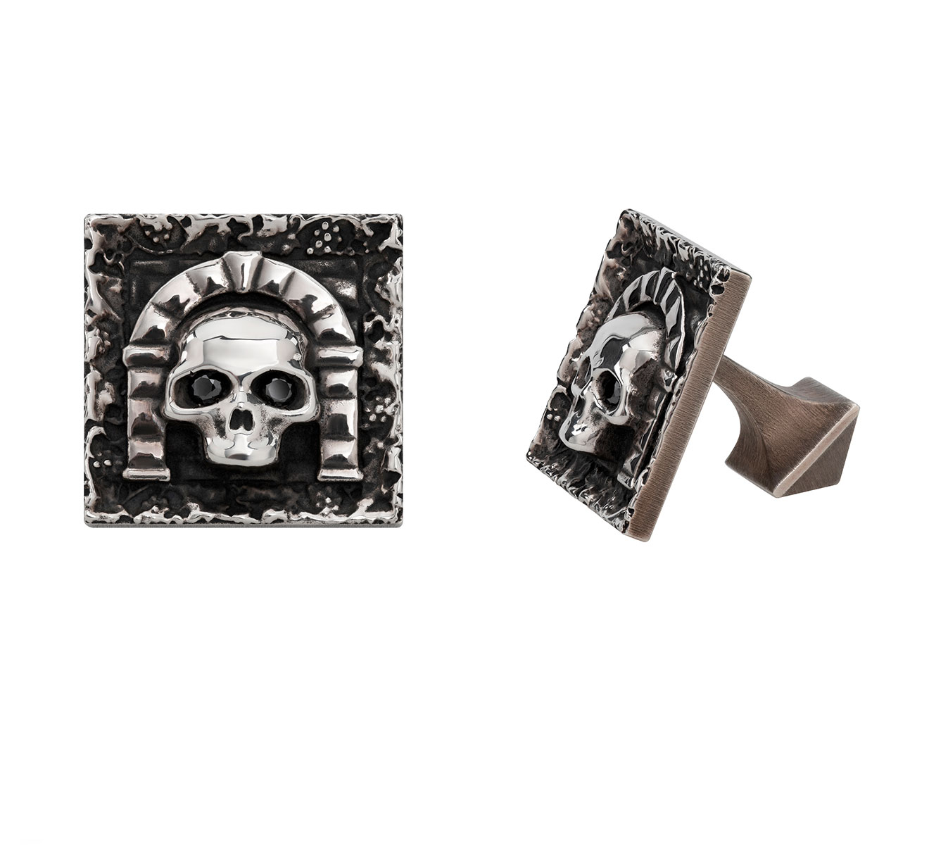 Запонки Tournaire Catacombes S.T. Dupont Sculls 5732 - фото 2 – Mercury