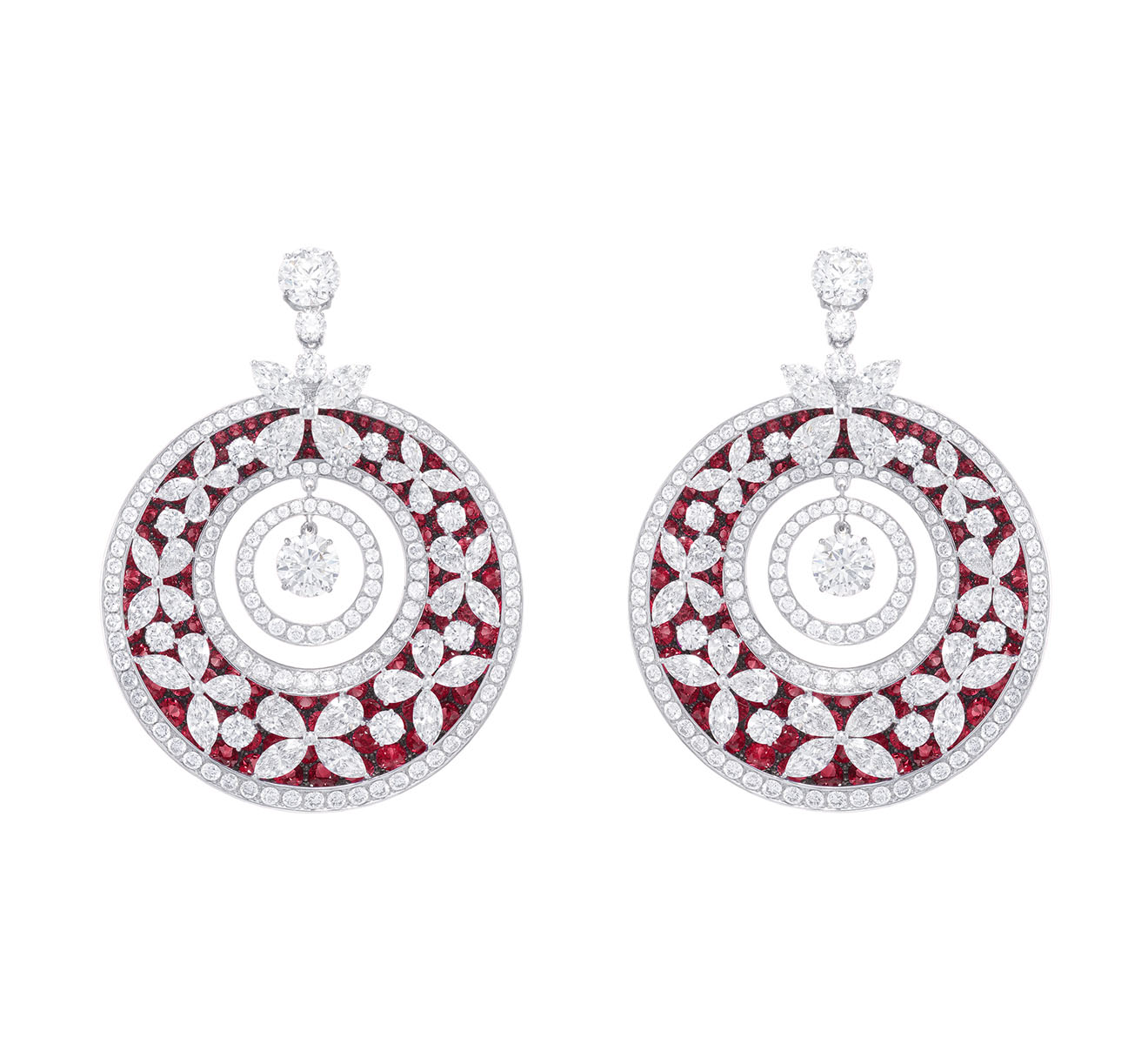 Серьги GRAFF Butterfly Medallion RGE 844 - фото 1 – Mercury