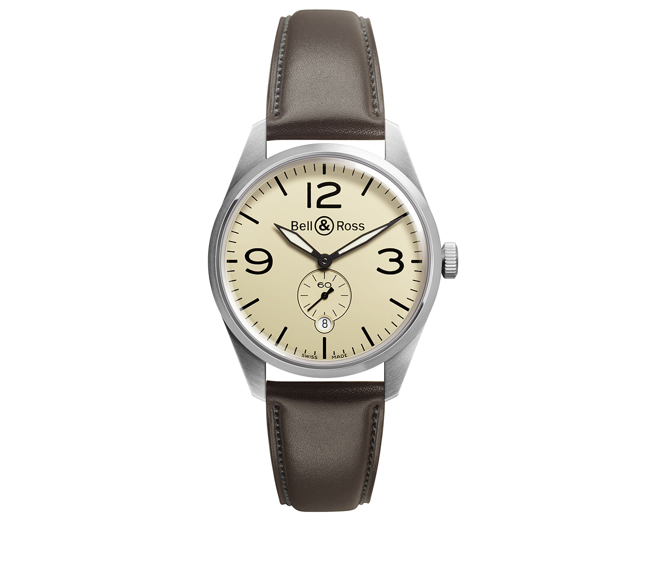 Часы Original Beige Bell&Ross Vintage BRV123-BEI-ST/SCA - фото 1 – Mercury