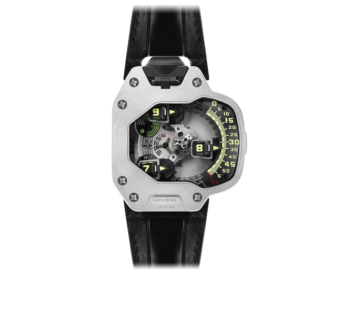 Часы UR-110 Platinum Titanium URWERK UR-110 UR-110 PT - фото 1 – Mercury