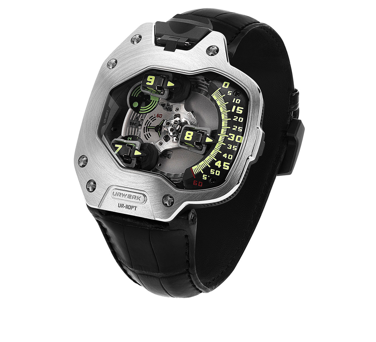 Часы UR-110 Platinum Titanium URWERK UR-110 UR-110 PT - фото 2 – Mercury