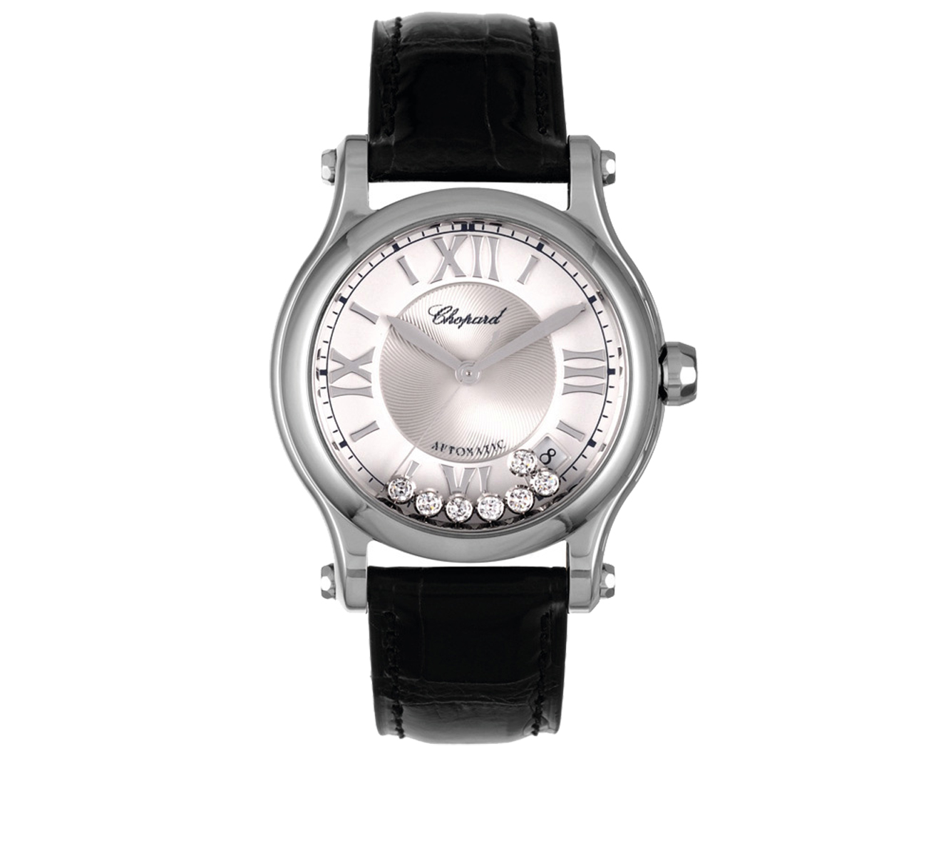 Часы Happy Sport New Steel Date Chopard Happy Diamonds 278559-3001 - фото 1 – Mercury