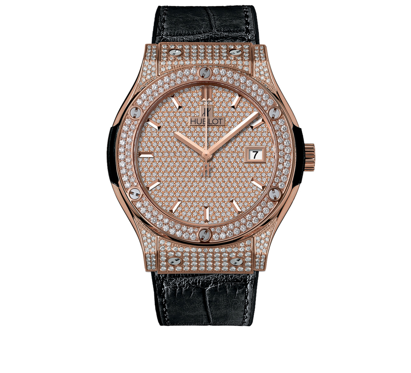 Часы King Gold Full Pave HUBLOT Classic Fusion 542.OX.9010.LR.1704 - фото 1 – Mercury